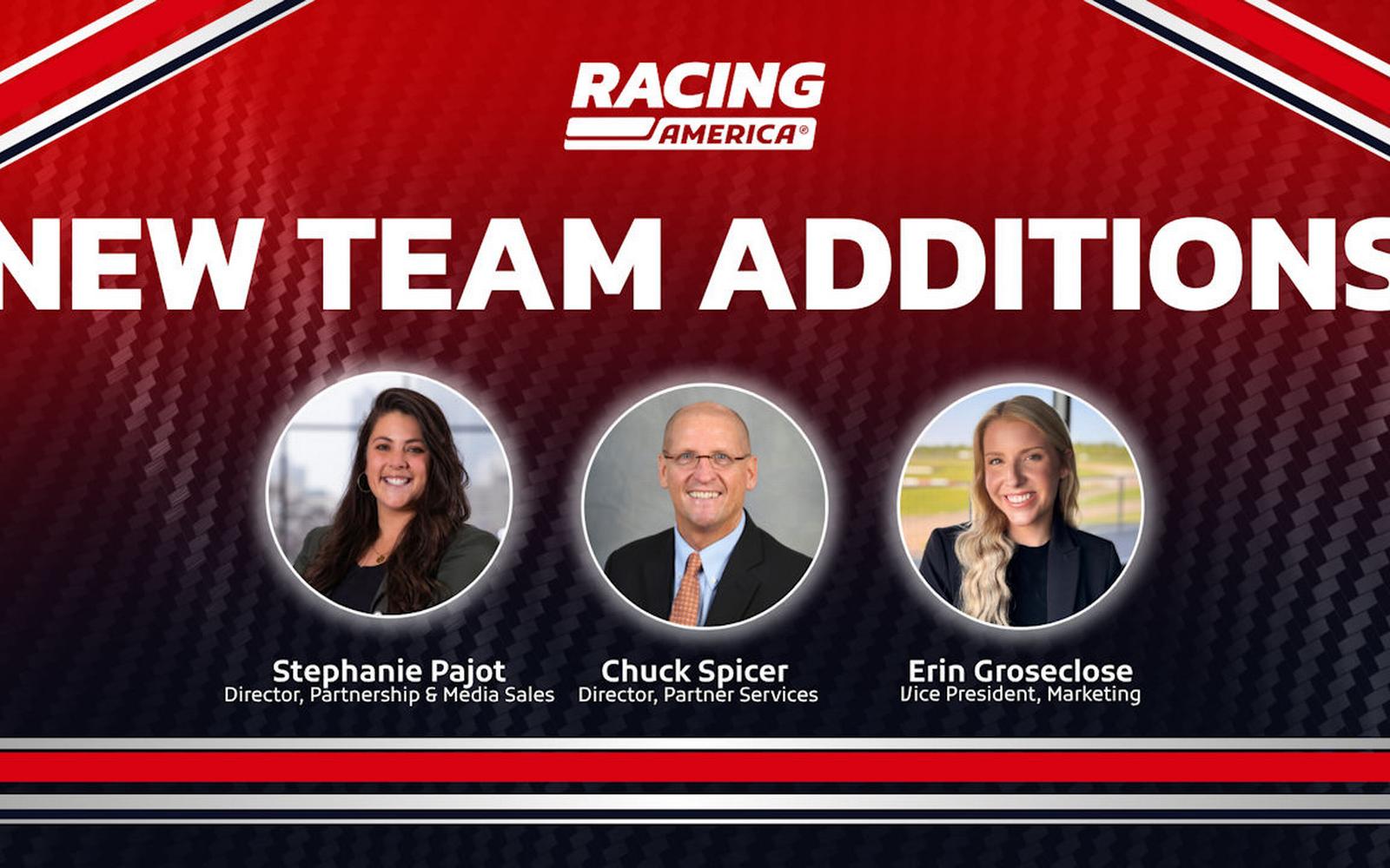 Three Key Hires Join Racing America as Marketing and Sales Teams Expand